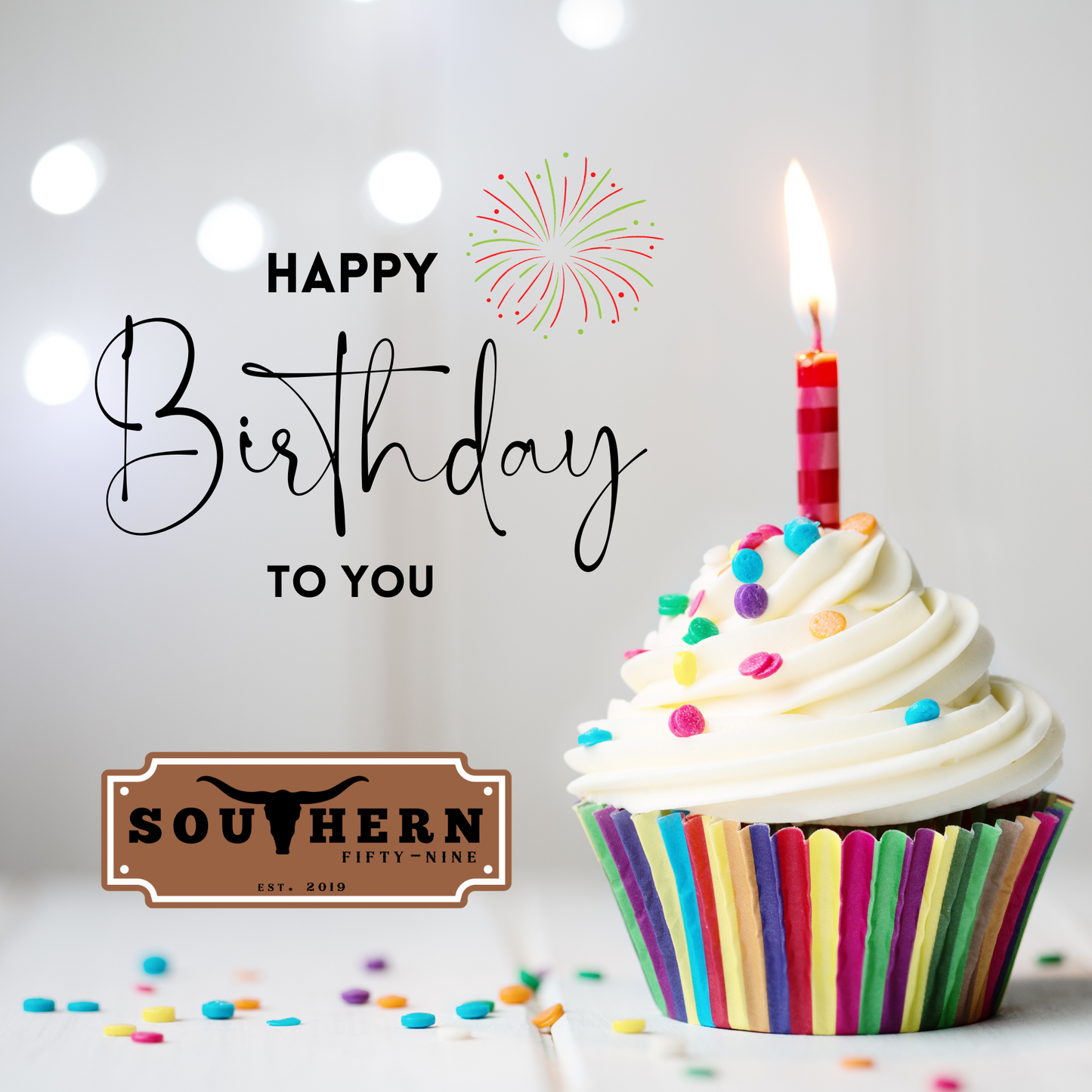 Southern Fifty-Nine Birthday Gift Card