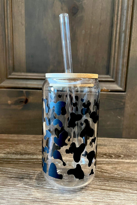 Black Cow Print Cup