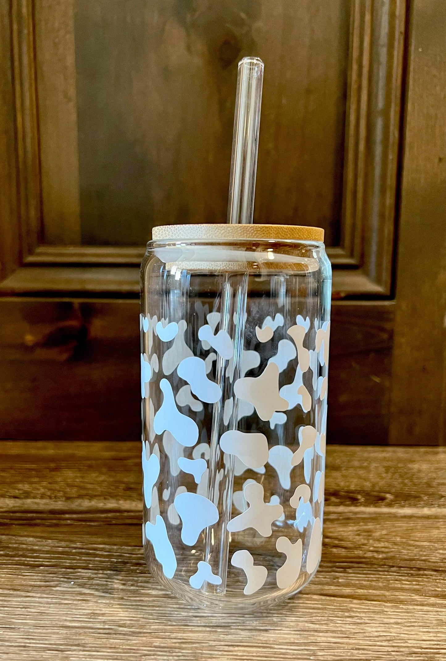 White Cow Print Cup